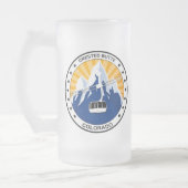 Butte mit Haube Colorado Mattglas Bierglas (Links)