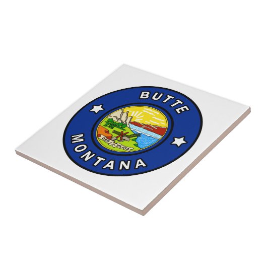 Butte Montana Fliese (Seite)