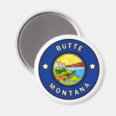 Butte Montana Magnet (Vorderseite/Rückseite)
