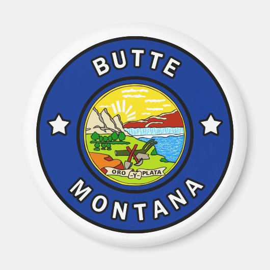 Butte Montana Magnet (Vorne)