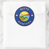 Butte Montana Runder Aufkleber (Tasche)