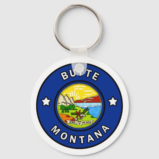 Butte Montana Schlüsselanhänger (Vorderseite)