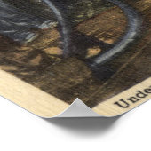 Butte, Montana - Untergrund Bohren in Kupfer Poster (Ecke)