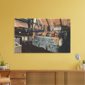 Butte, Montana - Untergrund Motor Leinwanddruck (Insitu (Wohnzimmer))