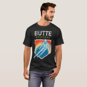 Butte Montana  USA Ski Resort  BACK PRINT T-Shirt (Vorne ganz)