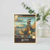 Butte, Montana | VINTAG Postkarte (Stehend Vorderseite)