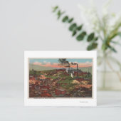 Butte, MT - Ansicht von Fabriken und Zuhause auf H Postkarte (Stehend Vorderseite)