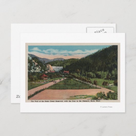 Butte, MT - Blick auf den Creek-Reservierungspark  Postkarte (Vorne/Hinten)