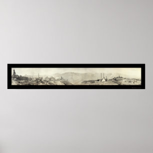 Butte, MT Mines Foto 1914 Poster