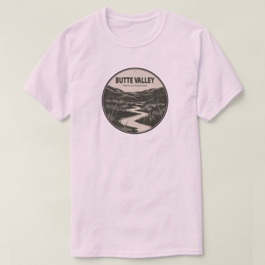 Butte Valley National Grassland California Stream T-Shirt (Design vorne)