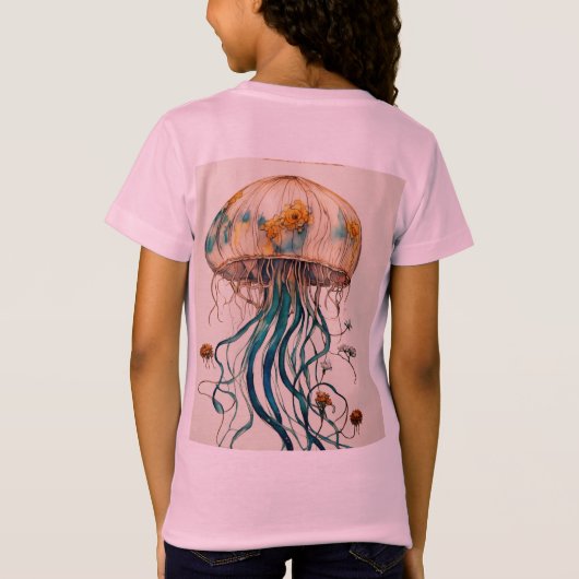 "ButteCelestial Jellyfish: Design künstlerischer T T-Shirt (Rückseite)