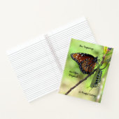 Butteffy / Raupe Quote Spiral Notebook Notizblock (Innenseite)