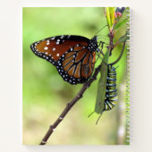 Butteffy / Raupe Quote Spiral Notebook Notizblock (Rückseite)