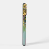 Buttefliegen im hellblauen Hintergrund iPhone 15 Hülle (Rechte Seite)