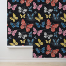 Buttefly-Muster für die farbenfrohe Insektensammlu