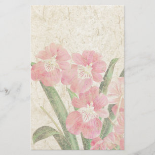Büttenpapier-Orchideen-Blumen-Blumenbriefpapier Briefpapier