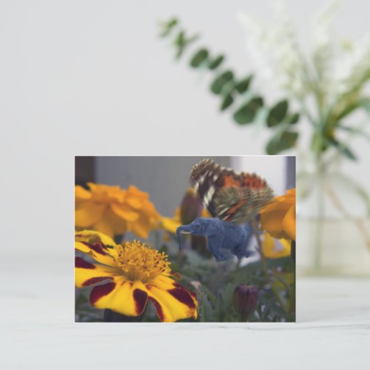 Buttephant Postkarte (Stehend Vorderseite)