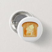 Butter auf Toast Button (Vorne & Hinten)