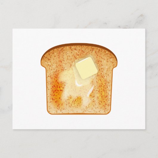 Butter auf Toast Postkarte (Vorderseite)