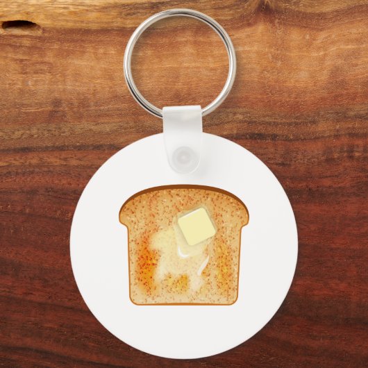 Butter auf Toast Schlüsselanhänger (Vorderseite)