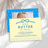 Butter Be There Blaue Schleife Foto 1. Geburtstag