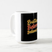 Butter Beleg glauben, es Kaffeetasse (Vorderseite Links)