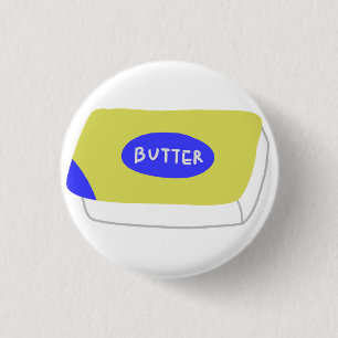 Butter Block Backenthusiast Geschenk Button