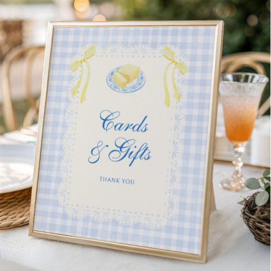 Butter Brautparty Karten und Geschenke Poster