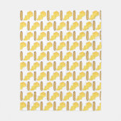 Butter Brot Baguette Französisch Bäckerei Loaf Fei Fleecedecke (Vorderseite)