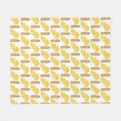 Butter Brot Baguette Französisch Bäckerei Loaf Fei Fleecedecke (Vorderseite (Horizontal))