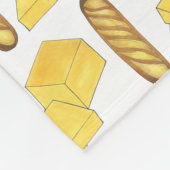 Butter Brot Baguette Französisch Bäckerei Loaf Fei Fleecedecke (Ecke)