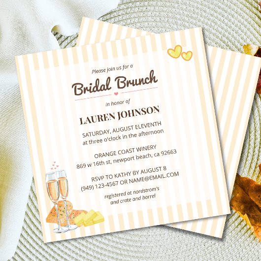 Butter Butter Thema Butter zusammen Bridal Brunch Einladung