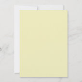 Butter-Celadon-Rosen-Hochzeit Einladung (Rückseite)