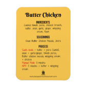 Butter Chicken Rezept Magnet für Instant Pot (Vertikal)