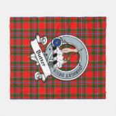 Butter Clan Abzeichen Tartan Kariert Fleecedecke (Vorderseite (Horizontal))