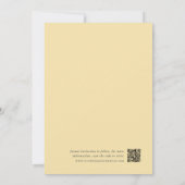 Butter | Classic Pinstripe Photo Wedding Save The Date (Rückseite)