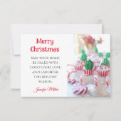 Butter Cookie Exchange Rezept Weihnachtskarte (Vorderseite)