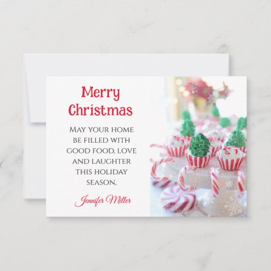 Butter Cookie Exchange Rezept Weihnachtskarte (Vorderseite)