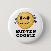 Butter Cookie Funny Food Puff Button (Vorderseite)