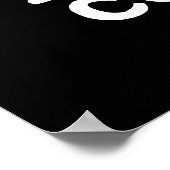 Butter Cookie Funny Food Puff Dark BG Poster (Ecke)