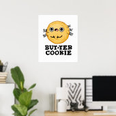 Butter Cookie Funny Food Puff Poster (Heimbüro)