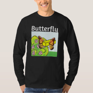 Butter den Schmetterling hoch und braten aus dem K T-Shirt