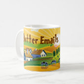 Butter Emails politischen Humor Kaffeetasse (Vorderseite Links)