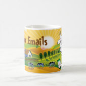 Butter Emails politischen Humor Kaffeetasse (Mittel)