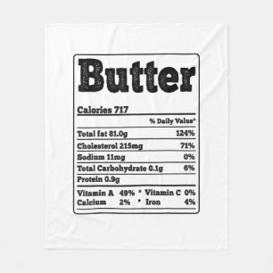 Butter Fakten Zutaten Funny Feinschmeckers Thanksg Fleecedecke