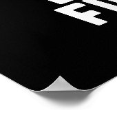 Butter Fingers Funny Anatomy Pun Dark BG Poster (Ecke)