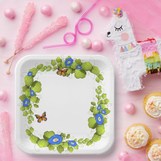 Butter Fliegengarten Pappteller (Party)