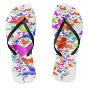 Butter Fly Art Design Badesandalen