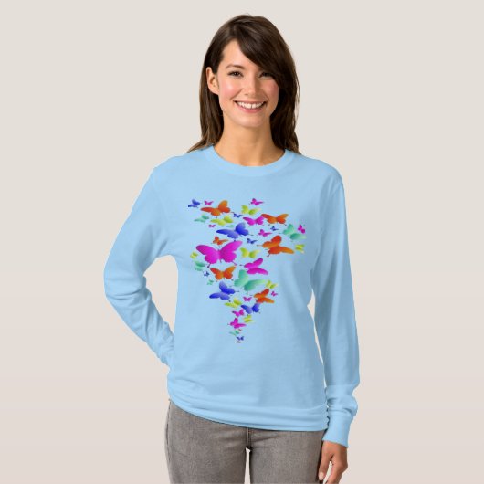 Butter Fly Art Design T-Shirt (Vorne ganz)
