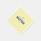 Butter-Geburtstag "Ein Jahr älter wird gerührt"  Serviette (Ecke)